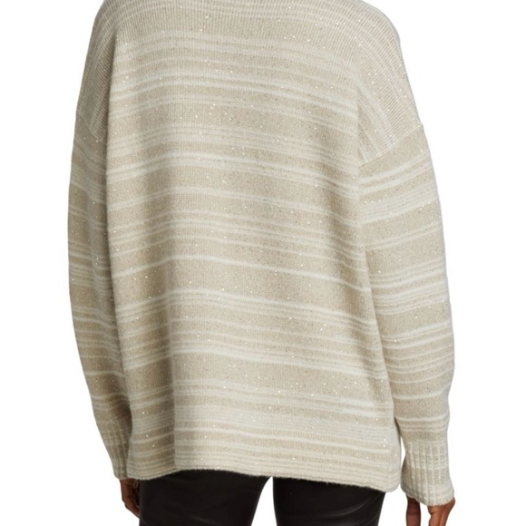 SOLD OUT Saks Fifth Avenue Cardigan Sweater with Shawl Collar and Ribbed Knit - Picture 2 of 12